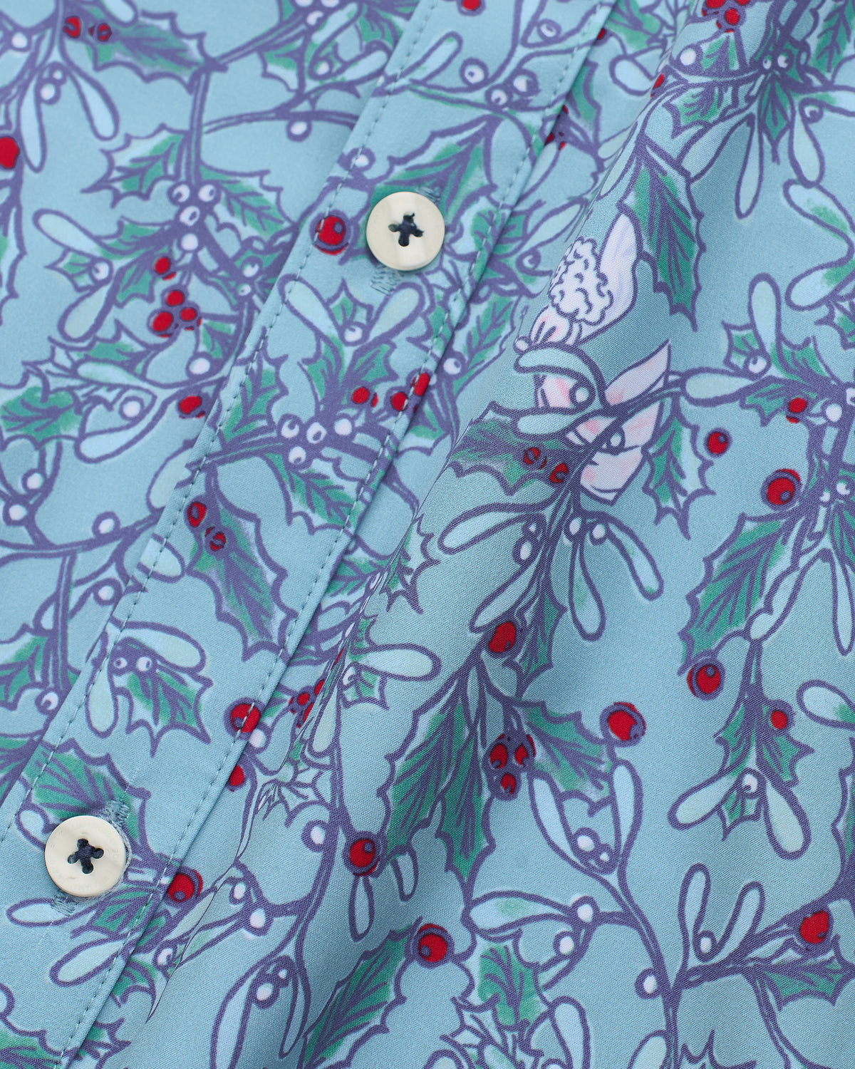 Painful Truth Long Sleeve Button Down | Slate | Detail | William Murray Golf