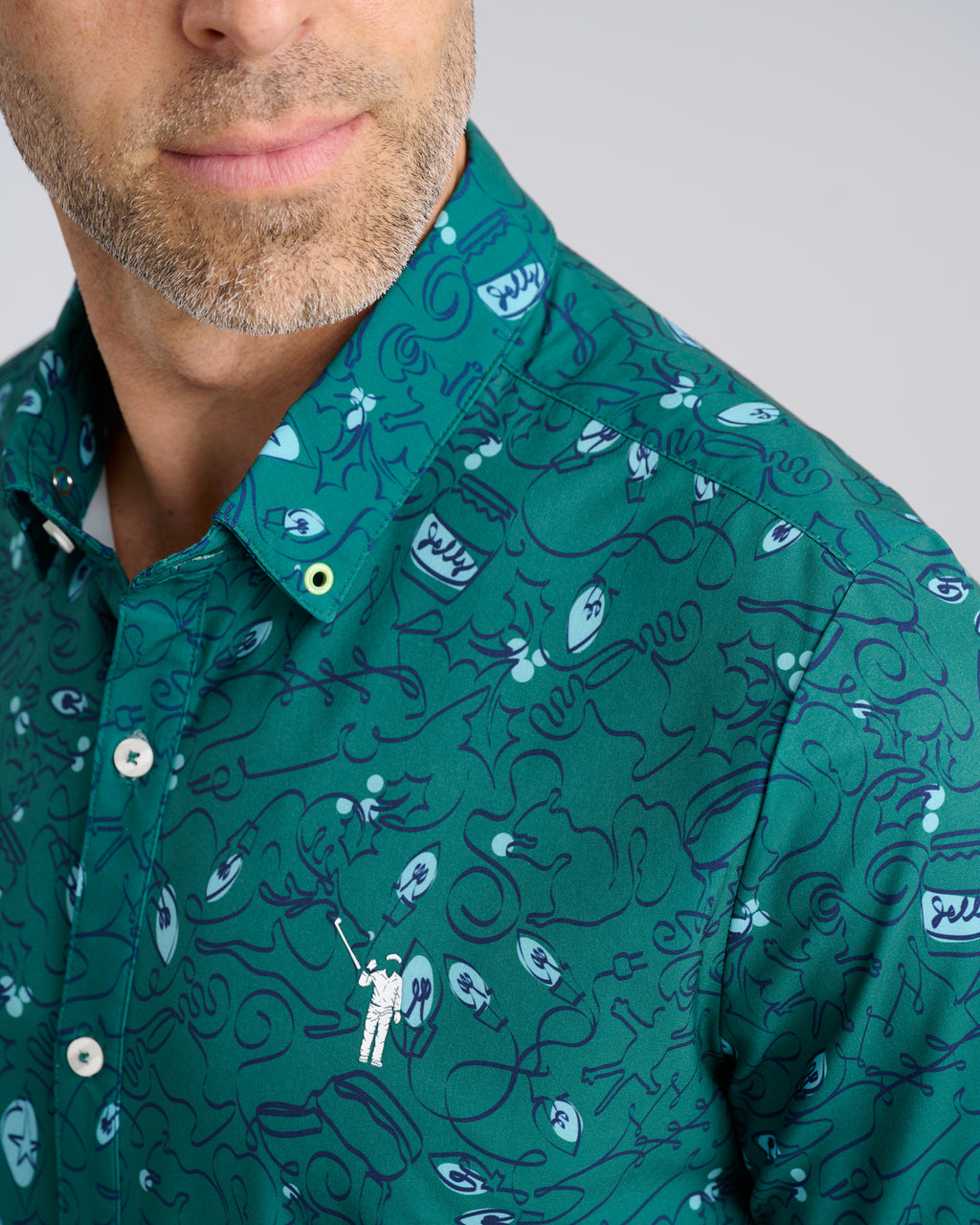 25,000 Bulbs Men's Long Sleeve Button Down