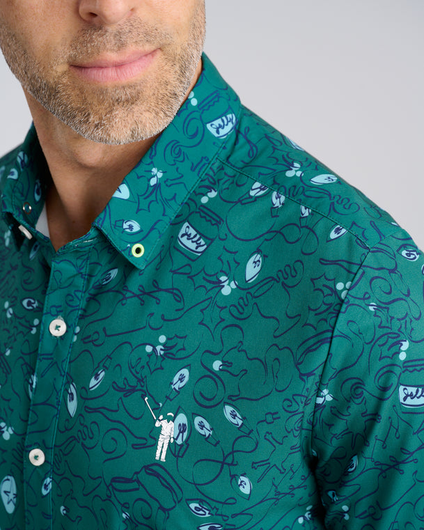 25,000 Bulbs Men's Long Sleeve Button Down