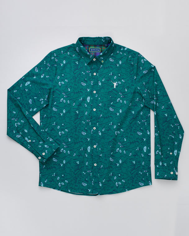25,000 Bulbs Men's Long Sleeve Button Down