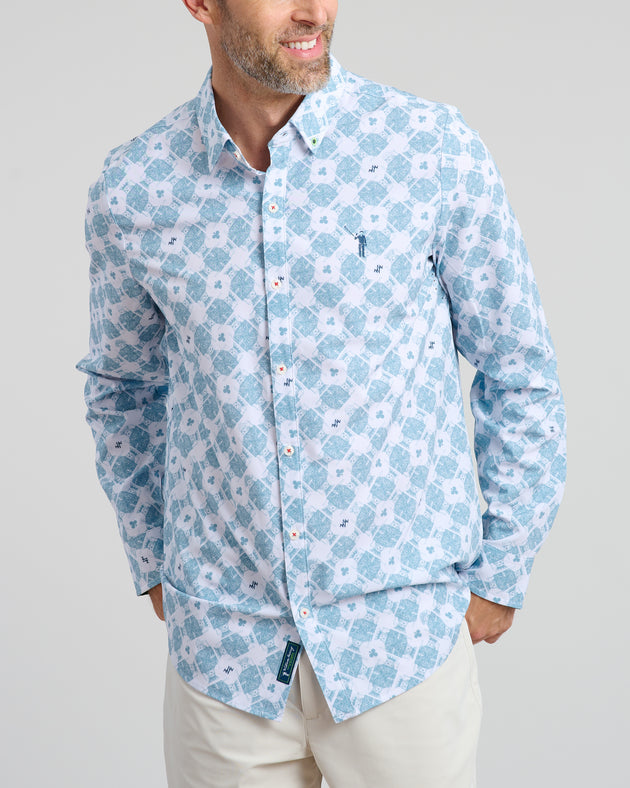 King of Clubs Men's Long Sleeve Button Down