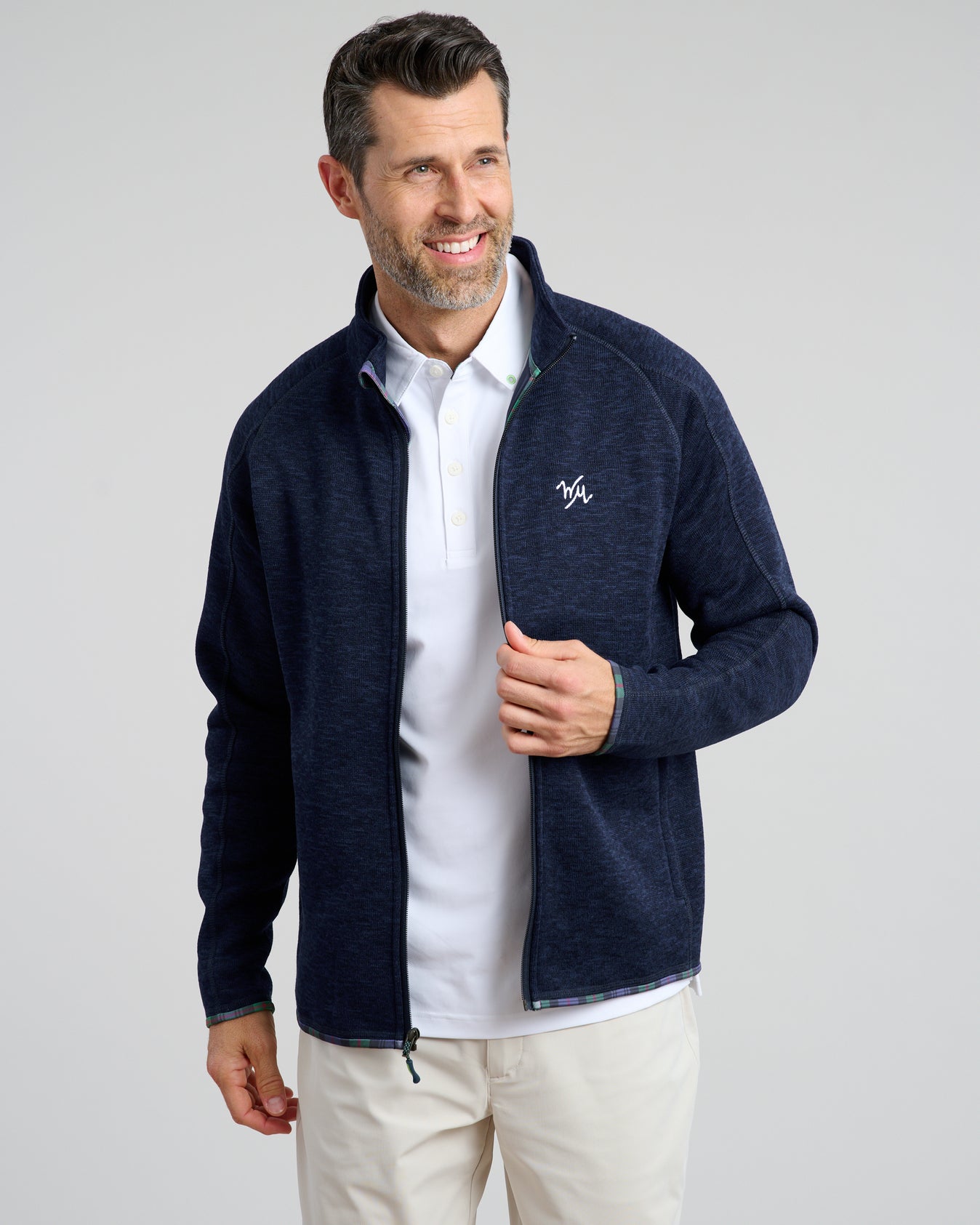 【新品・未使用】Saturdays Golf フリースジャケット ネイビー XL Flop Shot Men's Full Zip Jacket | Navy | William Murray Golf