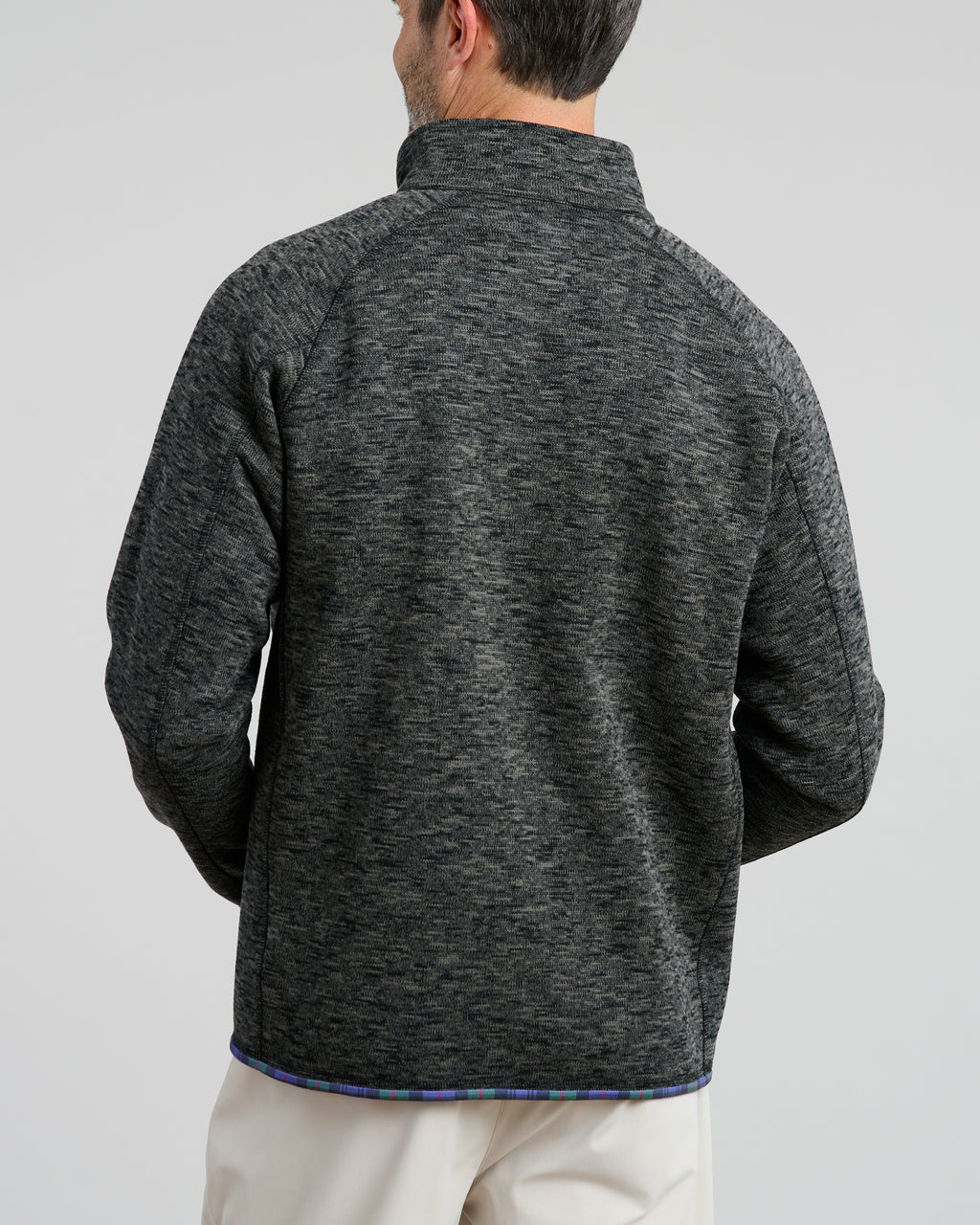 Flop Shot Men's Full Zip Jacket | Charcoal | Back | Studio | William Murray Golf