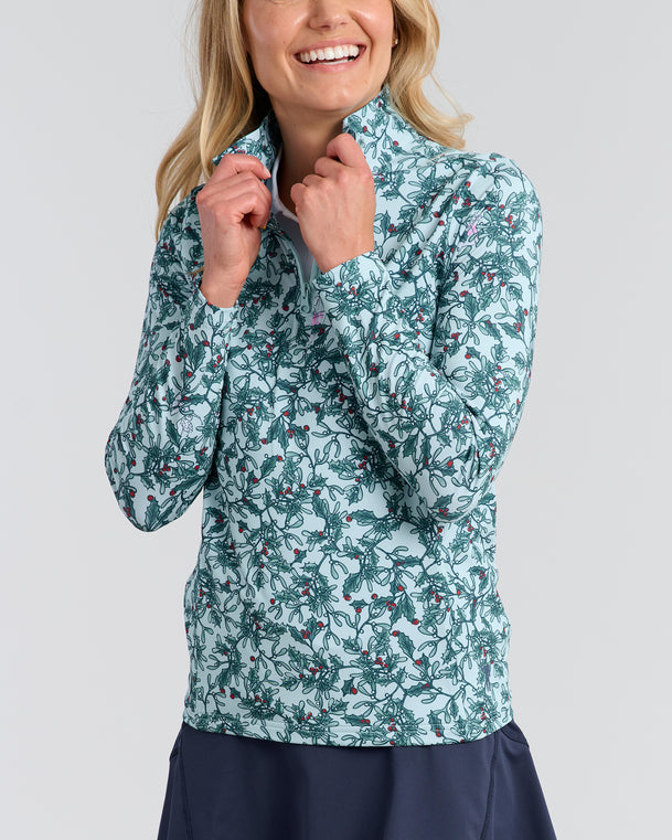 Painful Truth Women's Pocket Pullover | Ice Blue | Front | William Murray Golf