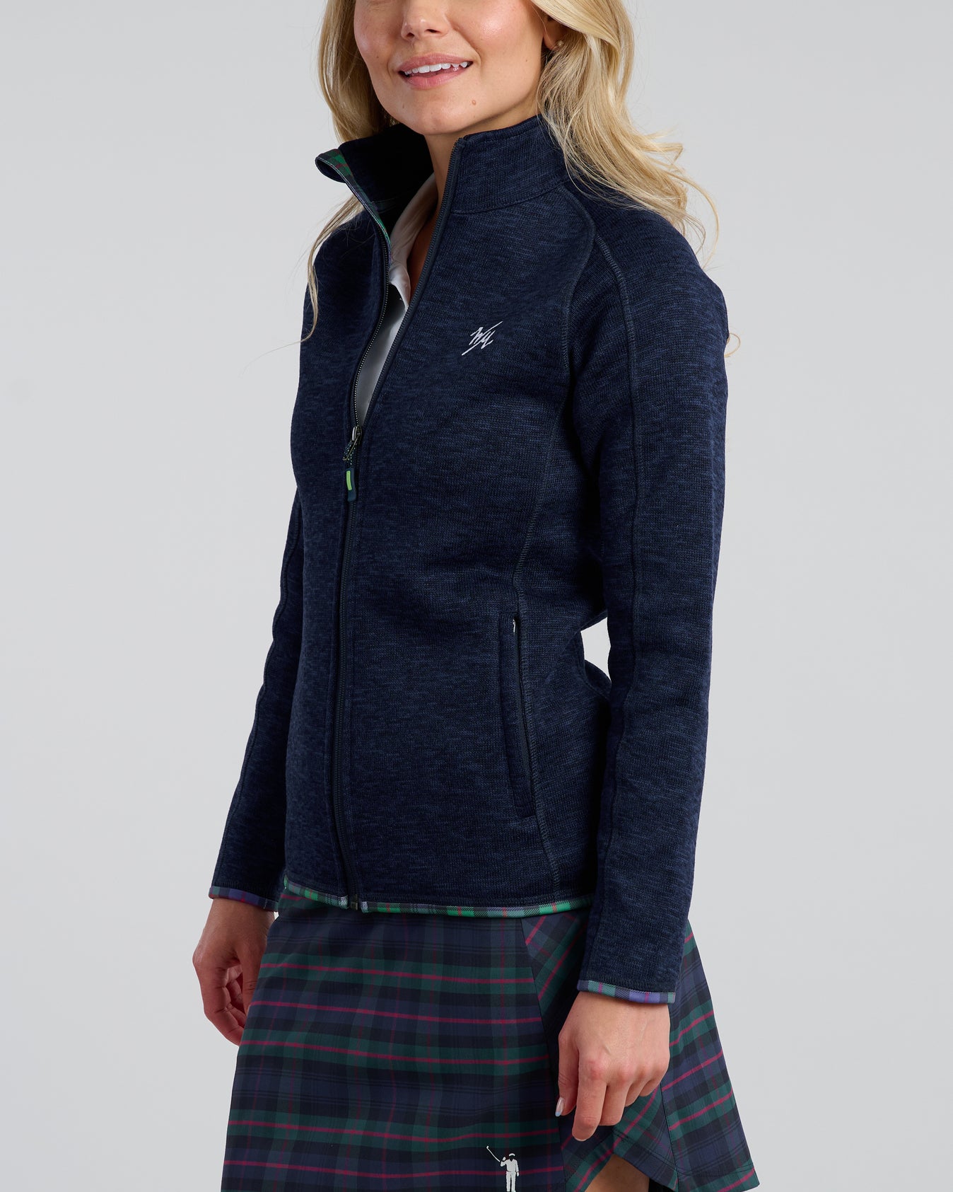 Flop Shot Women's Full Zip Jacket | Navy | William Murray Golf