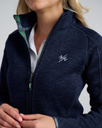 Flop Shot Women's Full Zip Jacket | Navy | Front | Detail | William Murray Golf