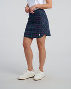 Dark Tartan Women's Spinner Skirt | Angle | Studio | William Murray Golf
