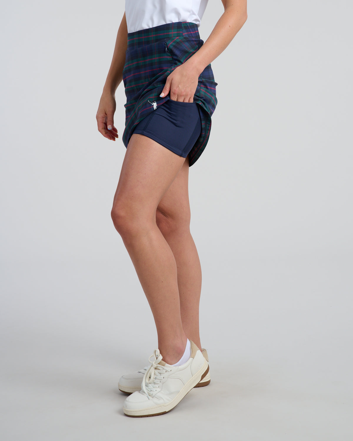 Dark Tartan Women's Spinner Skirt | Underall | William Murray Golf