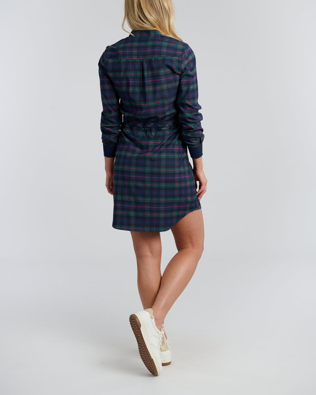 Dark Tartan Women's Driver Dress | Back | Studio | William Murray Golf