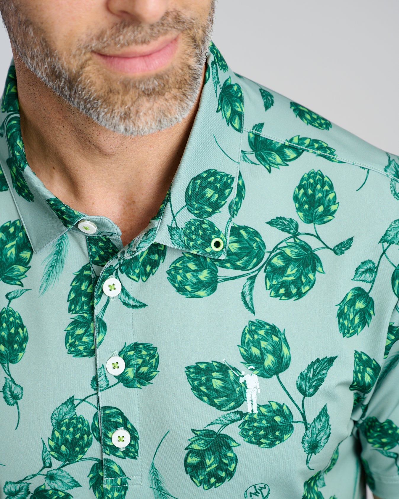 What's Hoppenin' Men's Polo | Olive | William Murray Golf
