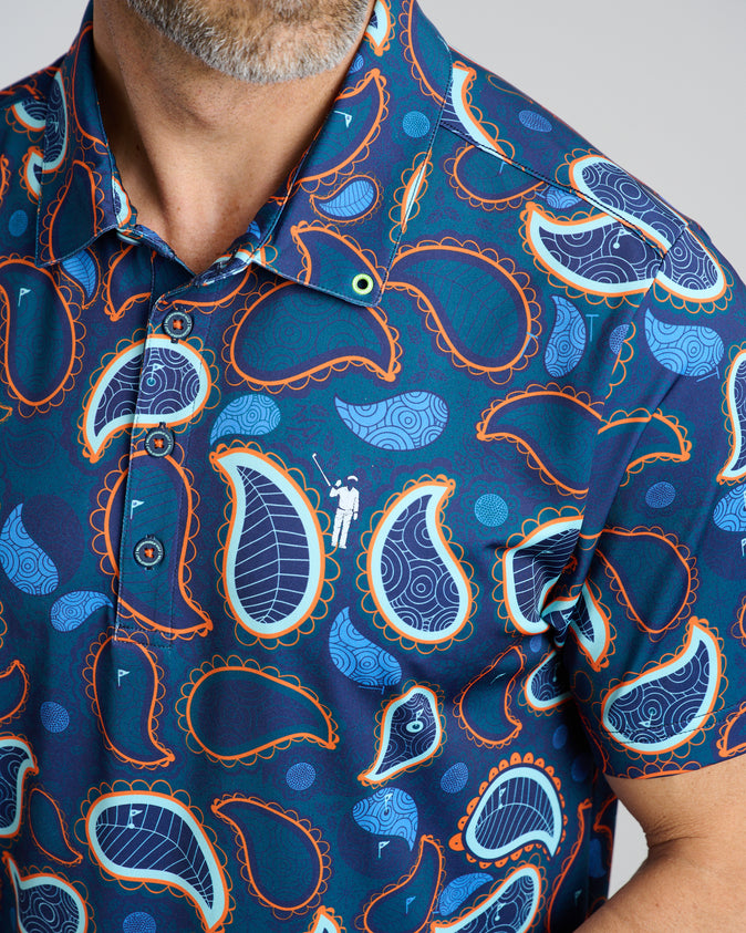 Paisley Putter Men's Polo | Navy | William Murray Golf