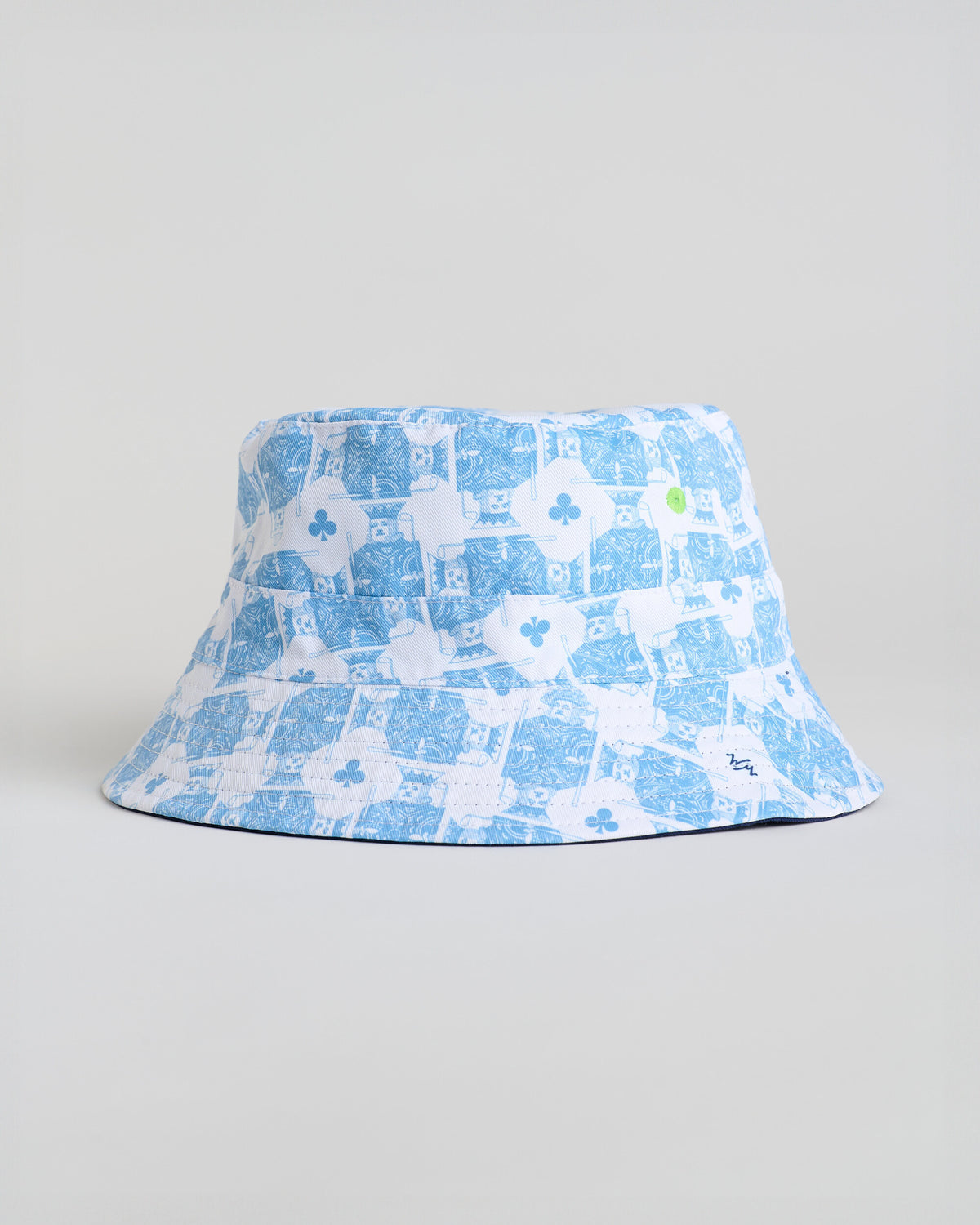 King of Clubs Bucket Hat | White | Back | William Murray Golf