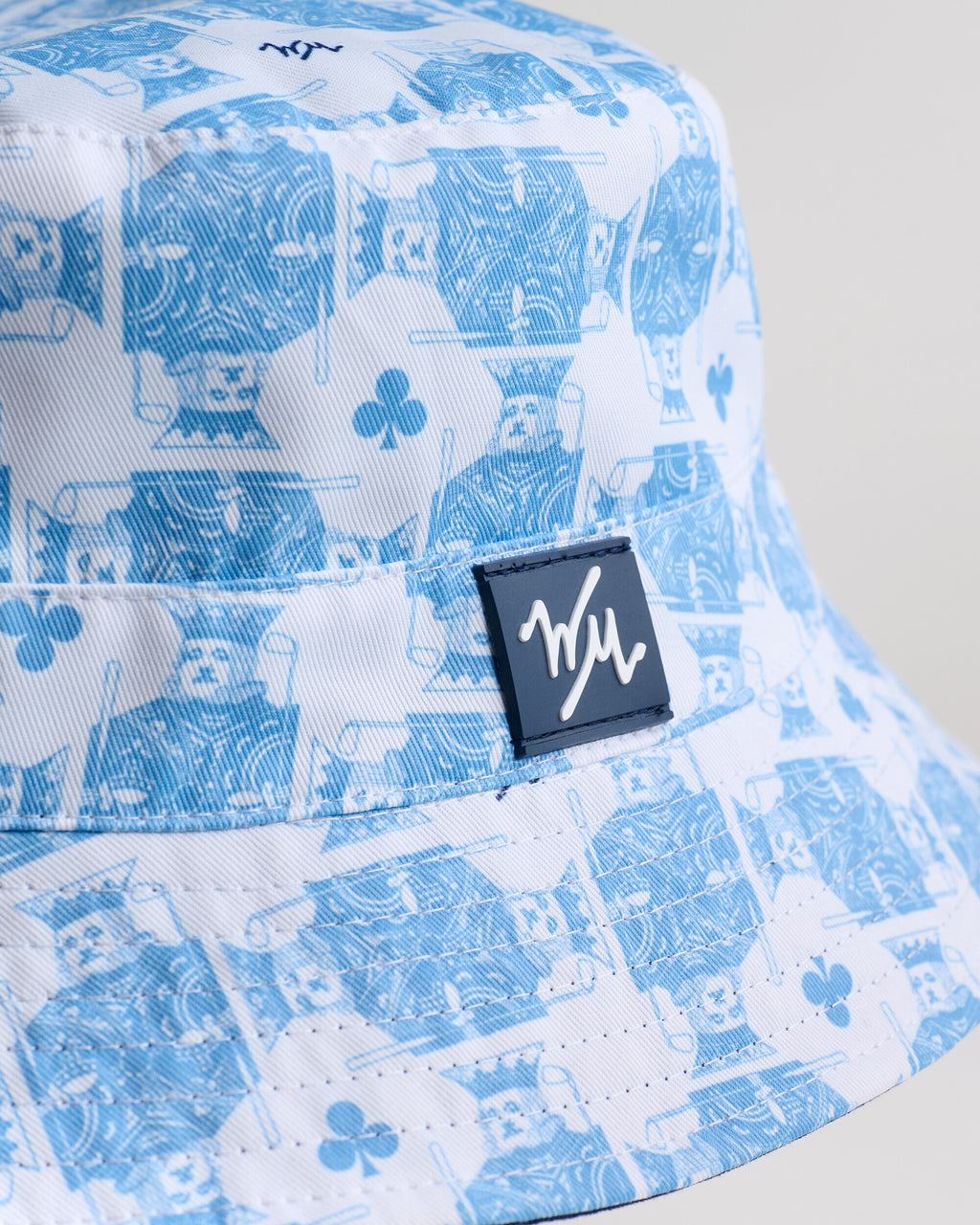 King of Clubs Bucket Hat | White | Logo | William Murray Golf