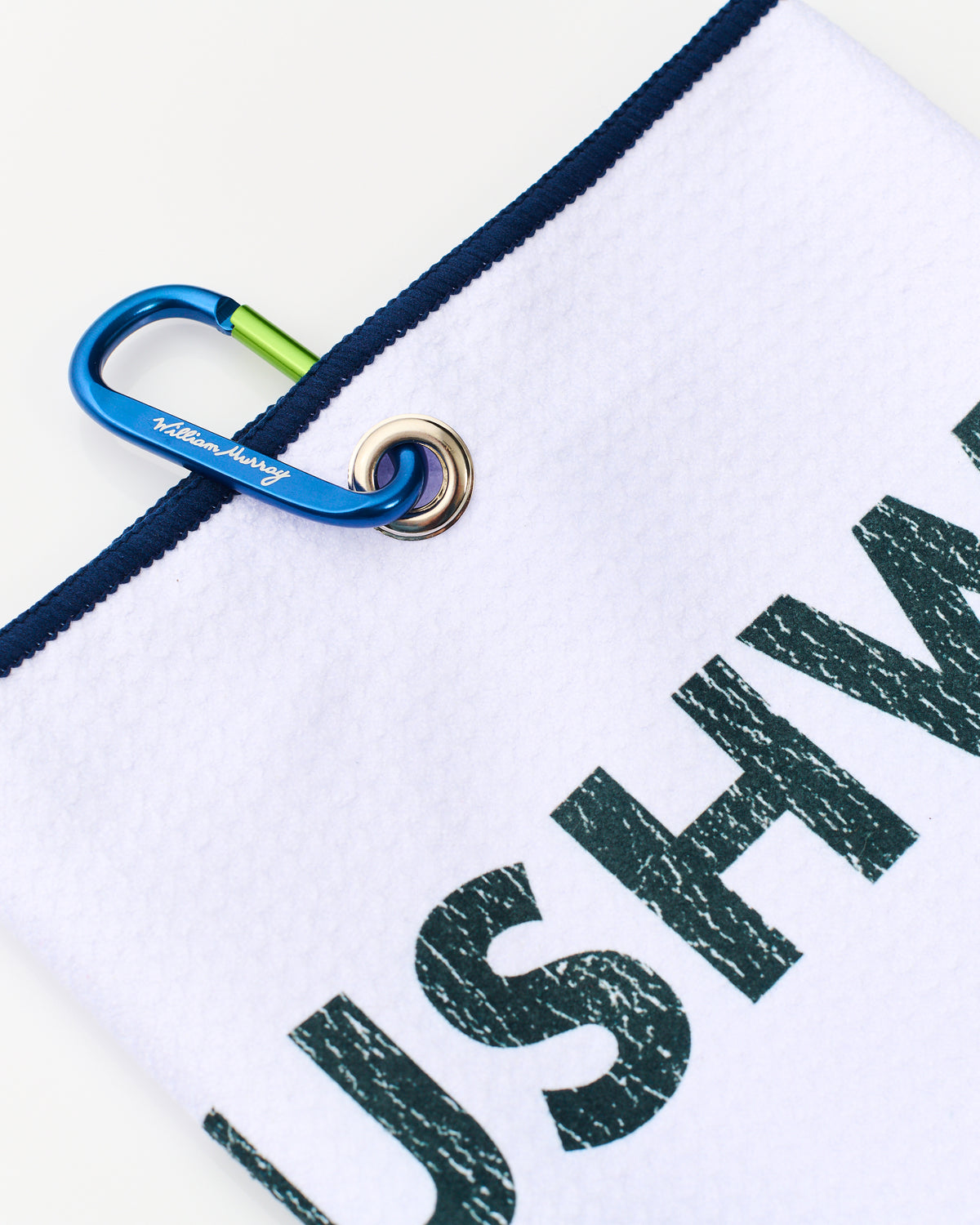 Bushwood CC Cart Towel | White | Clip | William Murray Golf