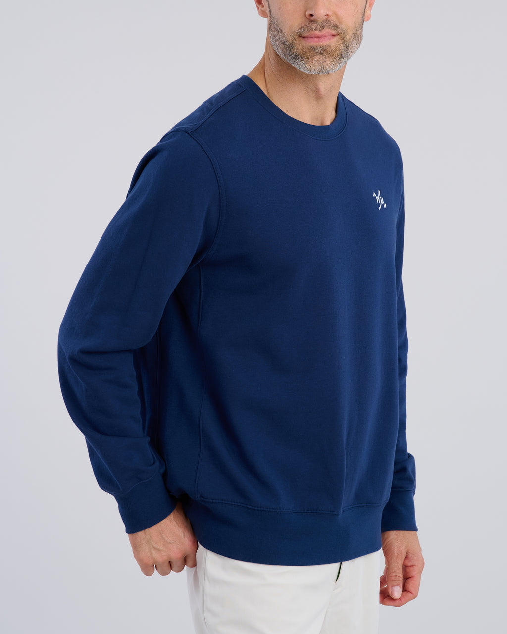 Murray Men's Performance Fleece | Navy | Angle | William Murray Golf