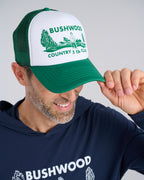 Bushwood CC Foam Trucker Hat | Green | Angle | William Murray Golf