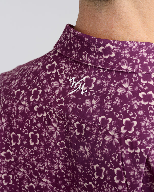 Abstract Arrangement Men's Long Sleeve Button Down