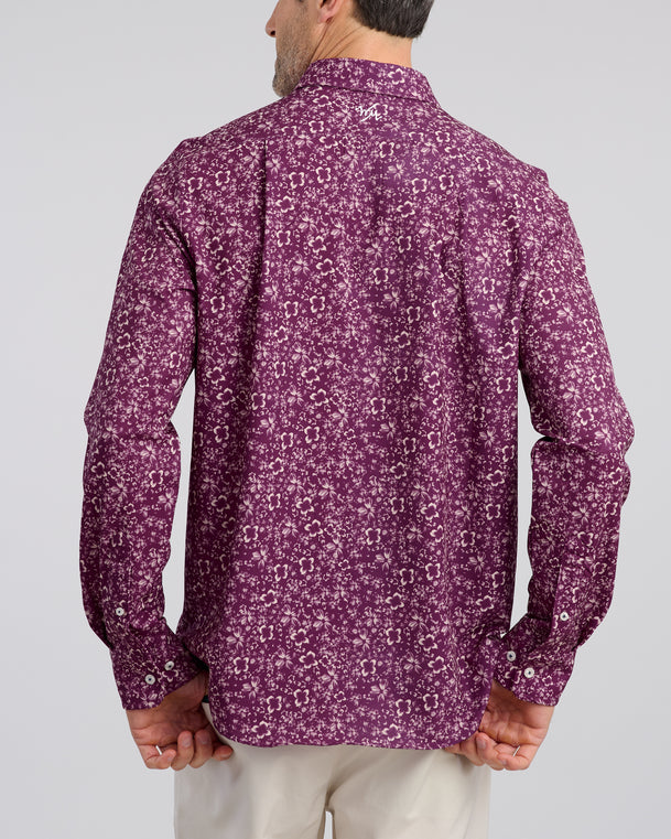 Abstract Arrangement Men's Long Sleeve Button Down