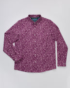 Abstract Arrangement Men's Long Sleeve Button Down