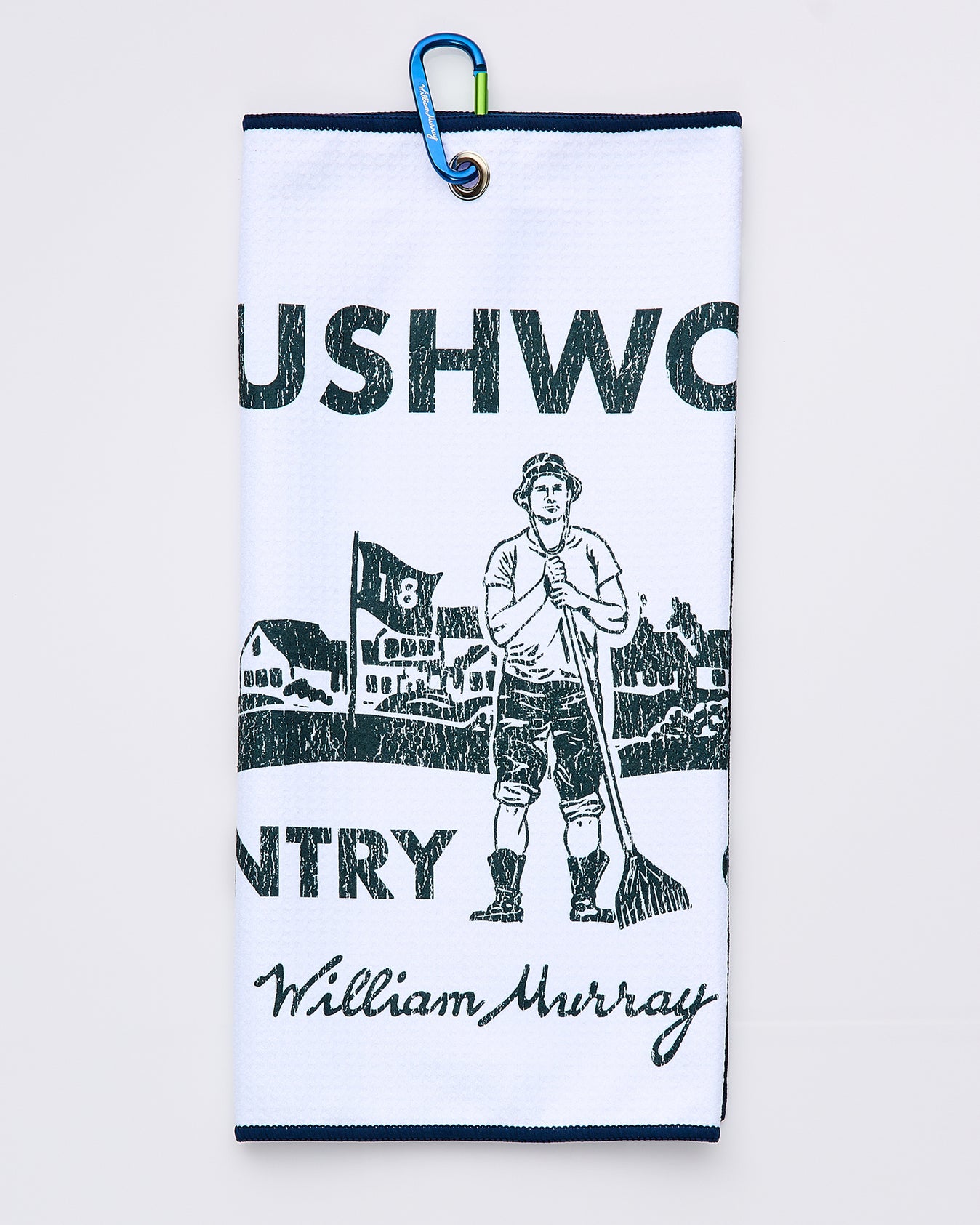 Bushwood CC Cart Towel | White | William Murray Golf Bushwood CC Cart Towel | White | William Murray Golf