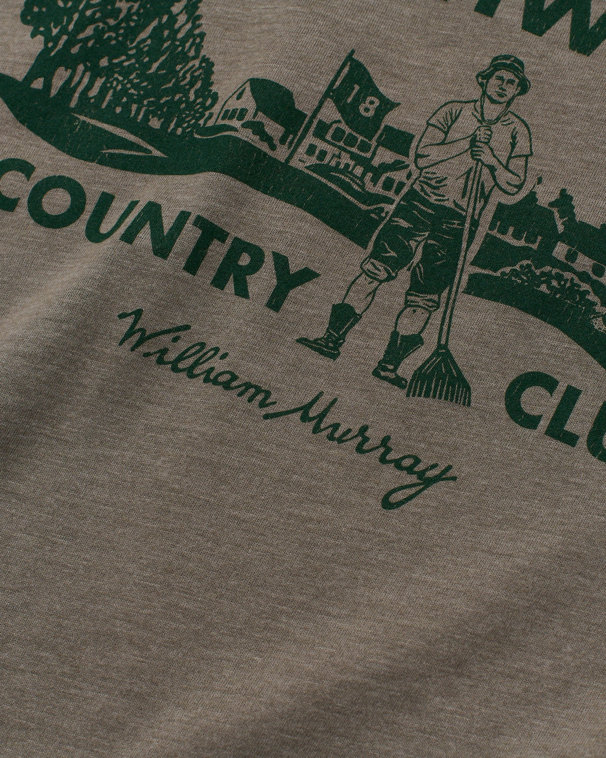 Bushwood CC T-Shirt | Heathered Grey | Logo | William Murray Golf