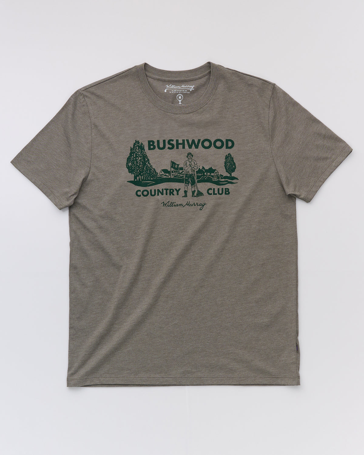 Bushwood CC T-Shirt | Heathered Grey | Front | William Murray Golf