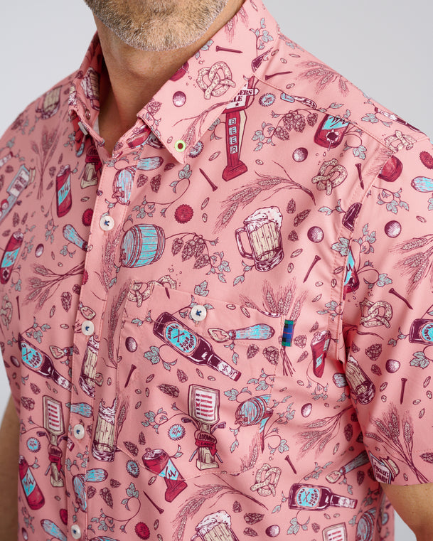 Beer Rulez Men's Button Down
