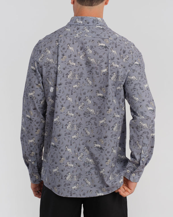 Billy G.O.A.T. Men's Long Sleeve Button Down