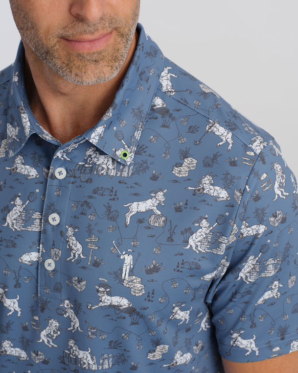 Billy G. O. A. T. Men's Polo