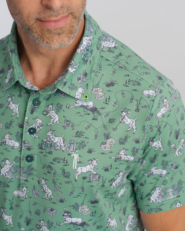 Billy G. O. A. T. Men's Polo