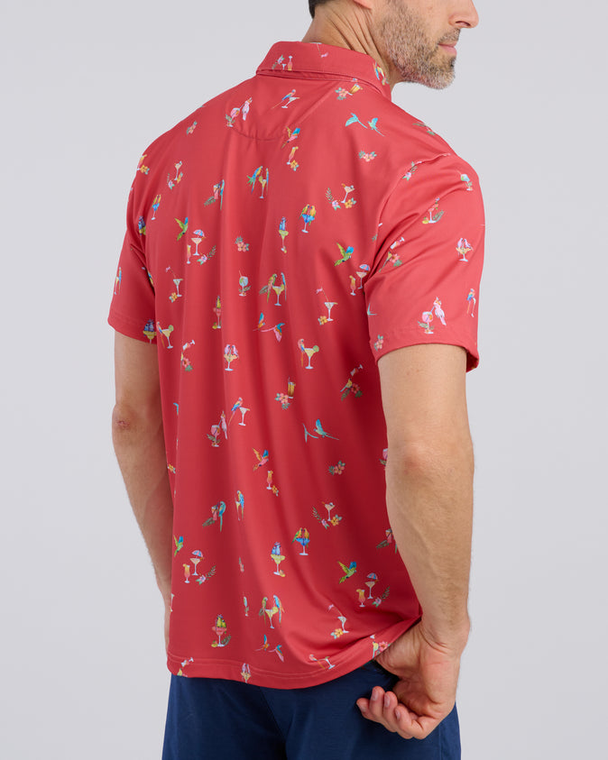 Birdie Juice Men's Polo | Coral | William Murray Golf