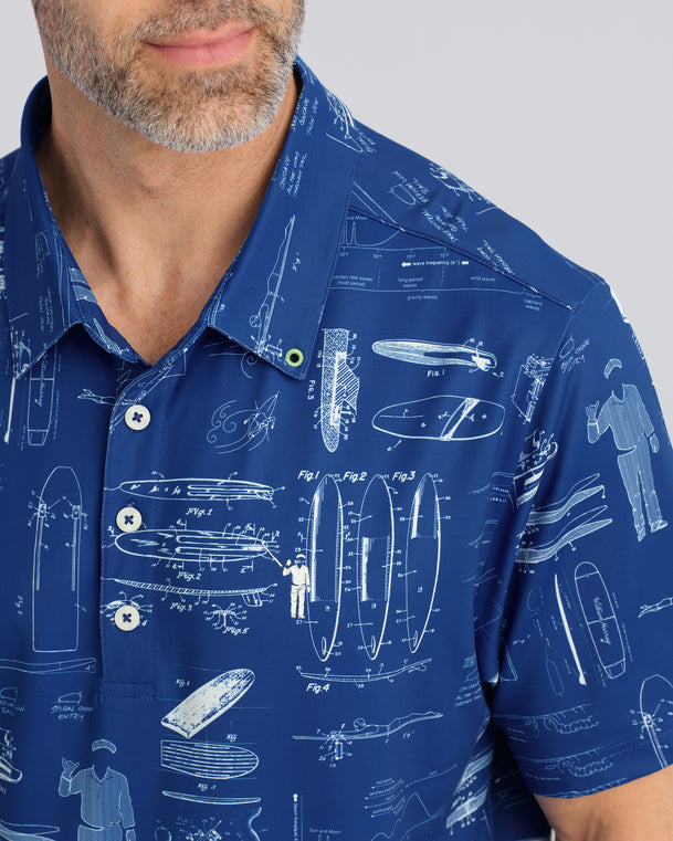 Blueprint-For-The-Barrel Men's Polo