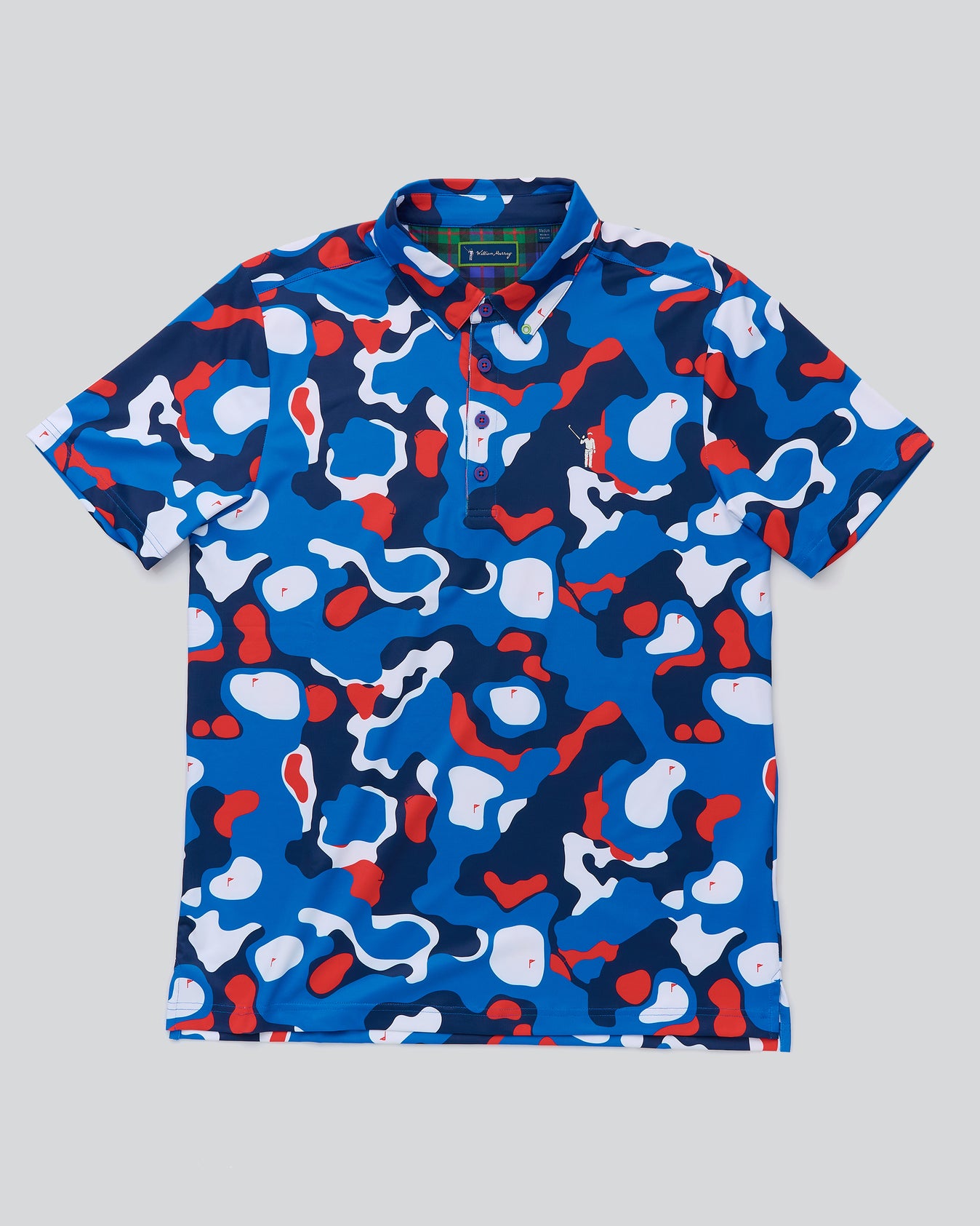 Bunker Camo Men's Polo | Navy | William Murray Golf