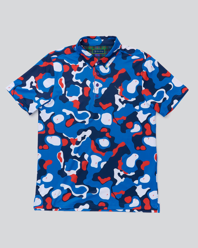 Bunker Camo Men's Polo | Navy | William Murray Golf