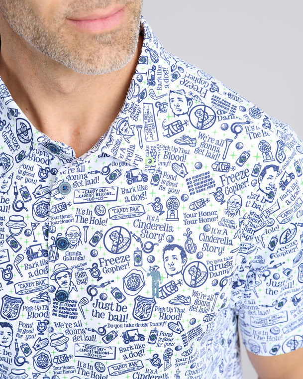 Caddy Quotes Men's Polo