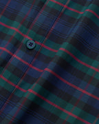 Dark Tartan Men's Button Down | Detail | William Murray Golf