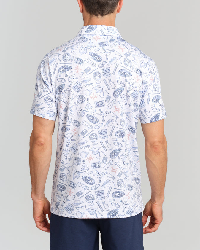 Extra Credit Men's Polo | White | William Murray Golf