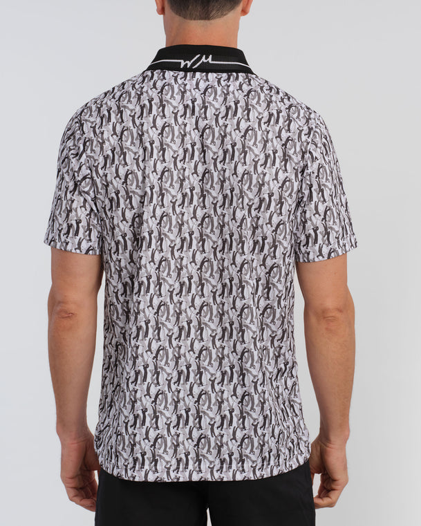 Golfer All Over Performance Pique Men's Polo