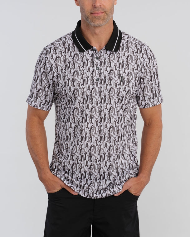 Golfer All Over Performance Pique Men's Polo