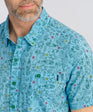 Green Blazer Groove Men's Button Down