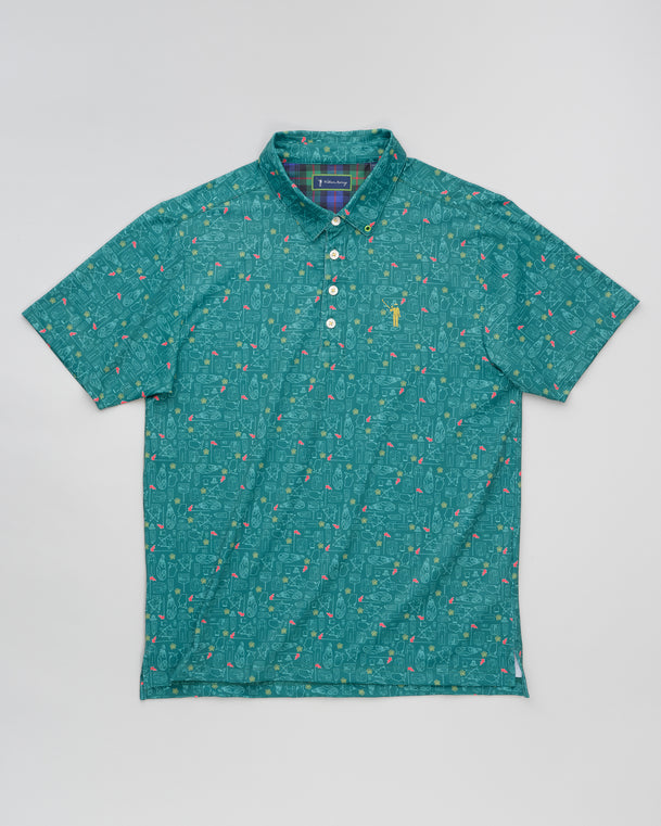 Green Blazer Groove Men's Polo
