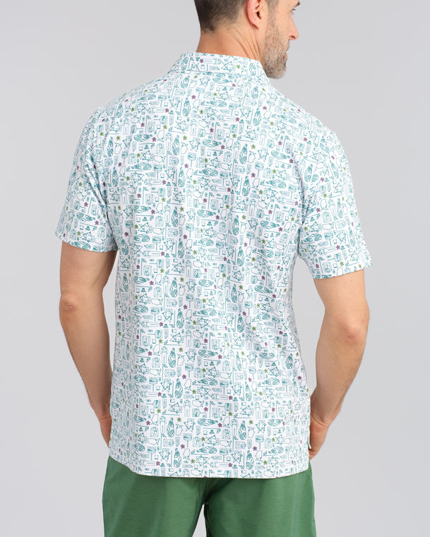 Green Blazer Groove Men's Polo
