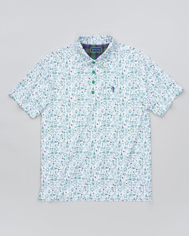 Green Blazer Groove Men's Polo
