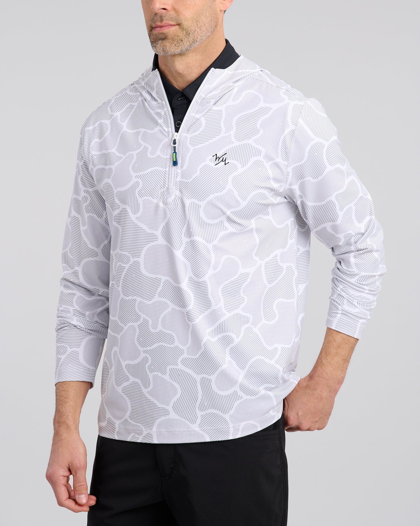 In The Weeds Chip Shot Hoodie | White | William Murray Golf