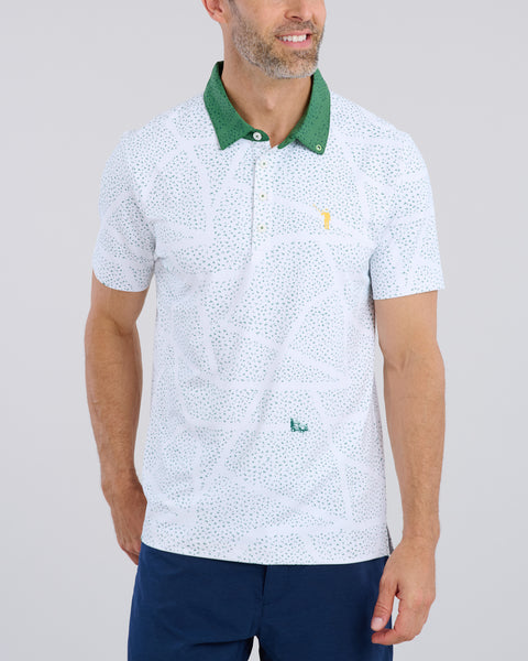 Just A Trim Men's Polo | White | William Murray Golf