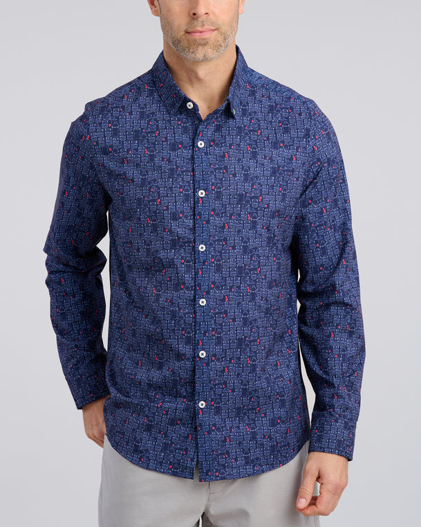 Last Call Men's Long Sleeve Button Down