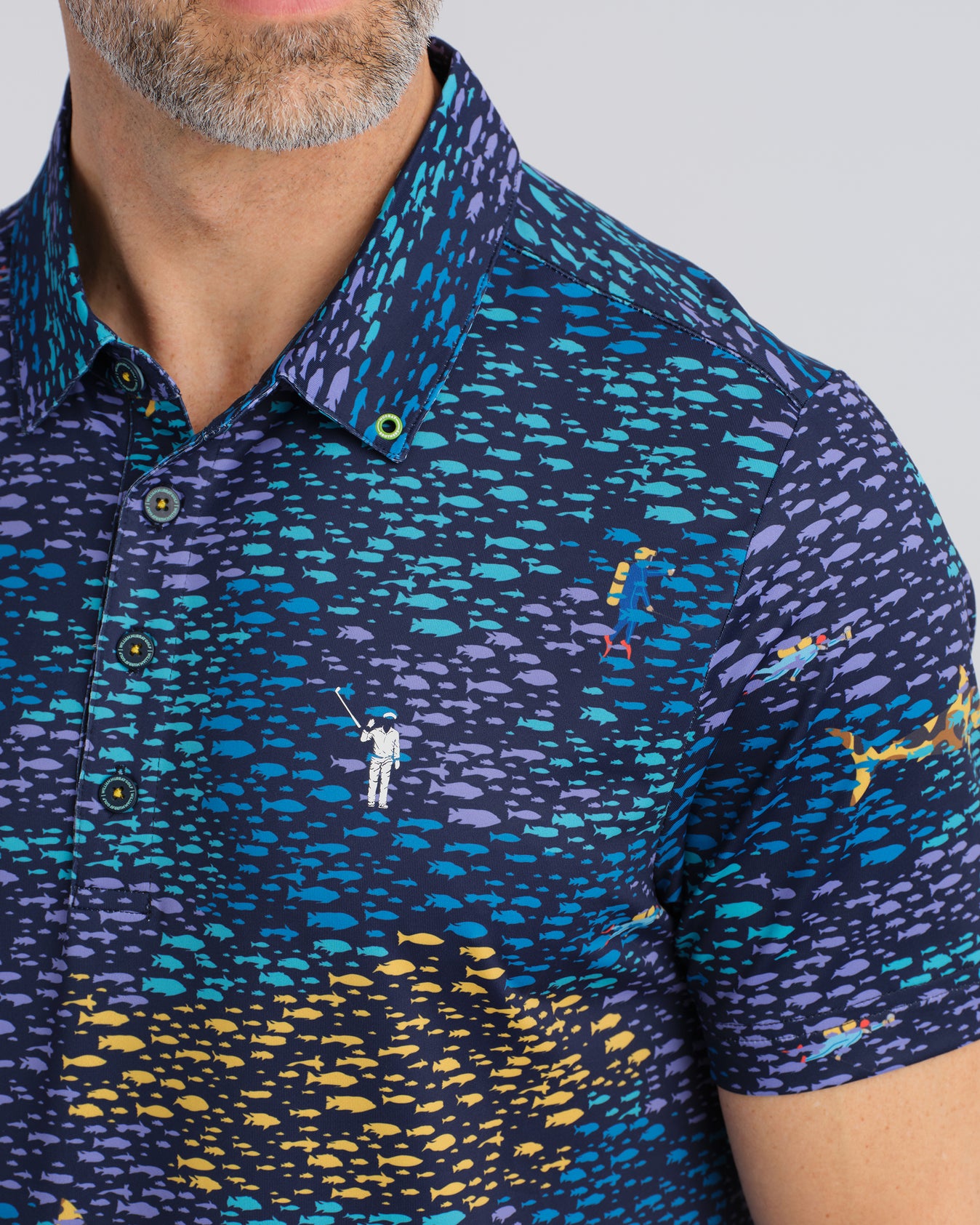 Life (Even More) Awesome Men's Polo | Navy | William Murray Golf