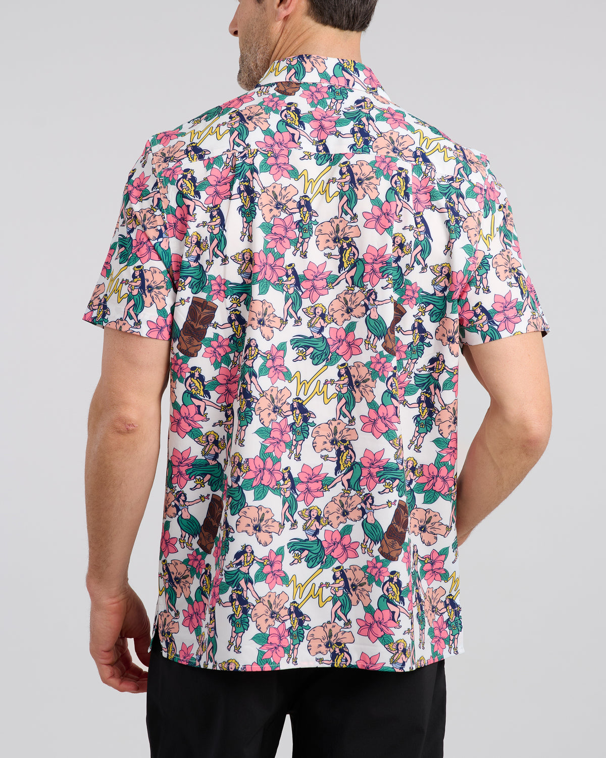 Luau Links Vacation Button Down