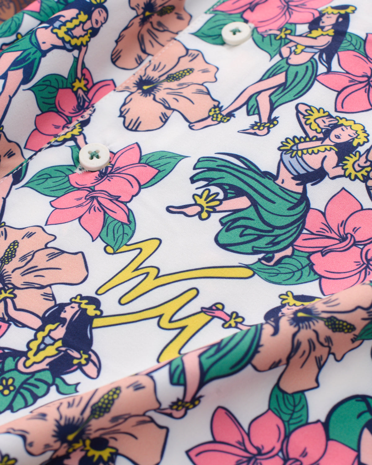 Luau Links Vacation Button Down