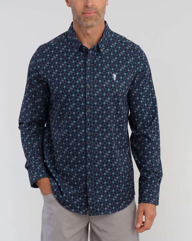 Mid-Century Murray Men's Long Sleeve Button Down